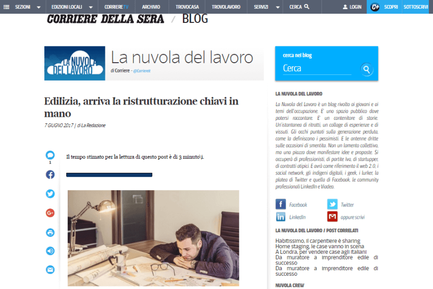 Ristrutturazioni chiavi in mano, Facile Ristrutturare su Corriere.it | Facile Ristrutturare