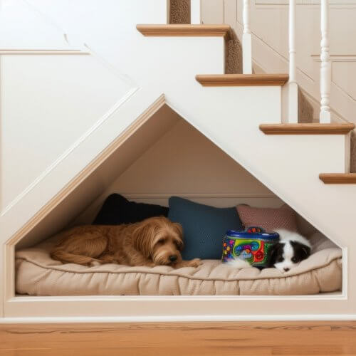 idee arredare sottoscala cuccia cane