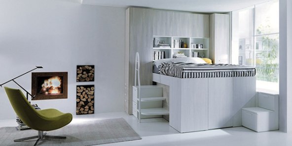 Letto a soppalco: idee per recuperare spazio in camera da letto | Facile Ristrutturare Letto a soppalco: idee per recuperare spazio in camera da letto
