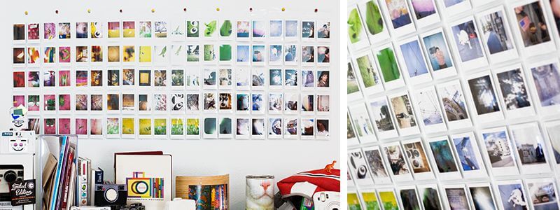 Idee creative per arredare con le fotografie | Facile Ristrutturare arredare con le vostre fotografie polaroid una parete