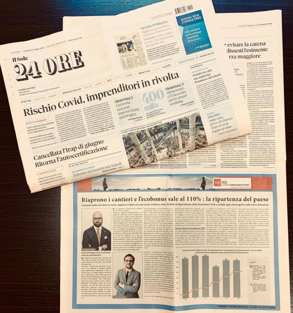 Giovanni Amato e Loris Cherubini intervista Ecobonus IlSole24Ore