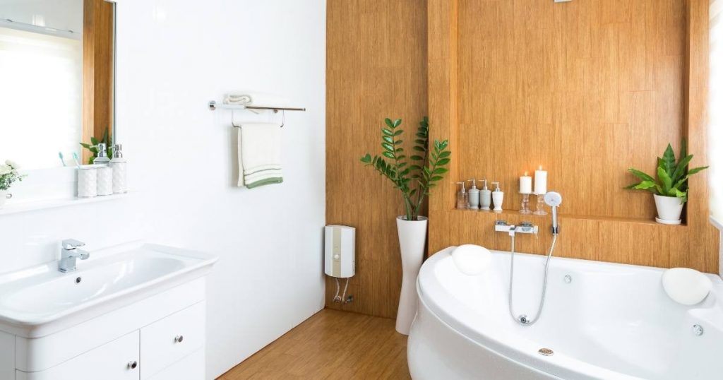 bagno moderno con parquet e bagno moderno bianco