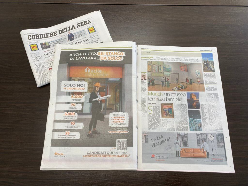 Facile Ristrutturare sul Corriere Della Sera
