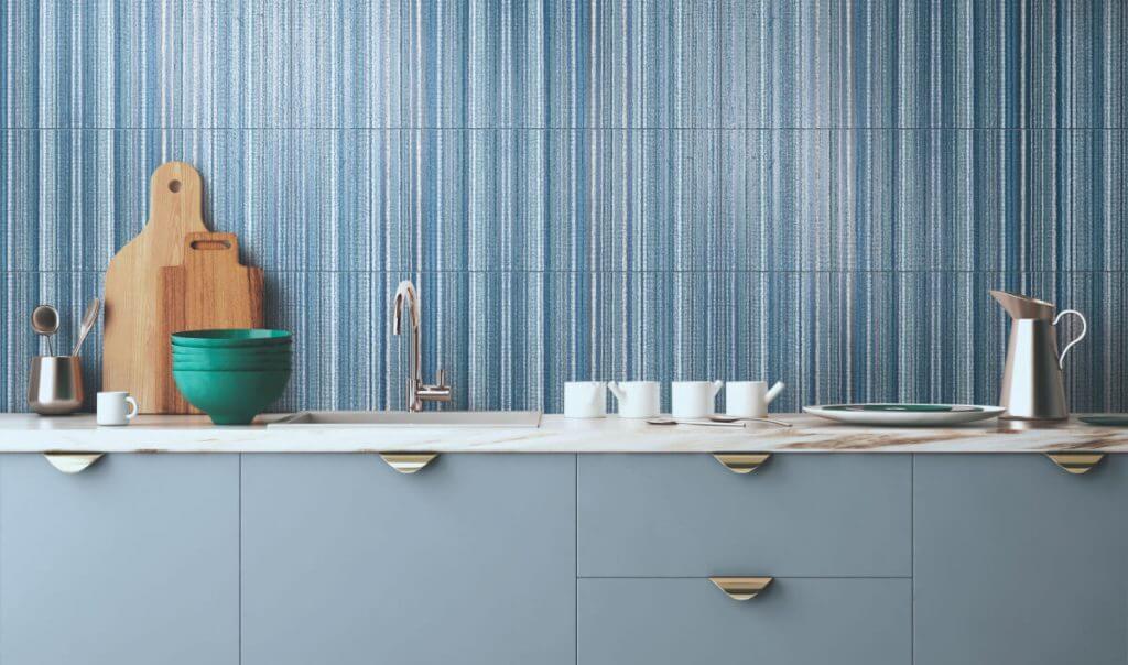 Tendenze cucine 2022: arredi, rivestimenti, domotica | Facile Ristrutturare Tendenze cucina rivestimenti 2022 Piastrelle cucina tridimensionali 3d Marazzi