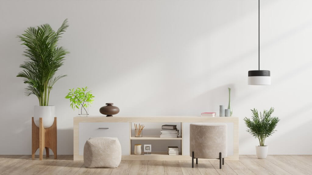 5 Consigli per rinnovare la casa in Primavera | Facile Ristrutturare Mobile bianco con rivestimenti in legno e parete bianca