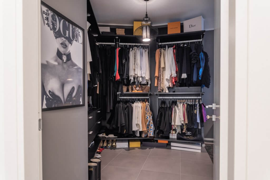 Progetto ristrutturazione Milano, cabina armadio design