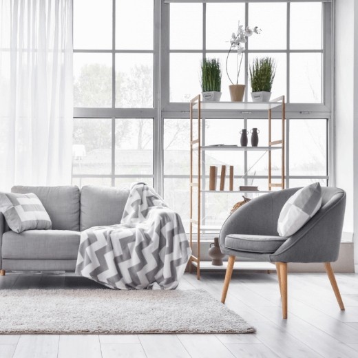 Gres porcellanato effetto legno: colori, tipologie e formati | Facile Ristrutturare Gres effetto legno per il soggiorno con tonalità del grigio