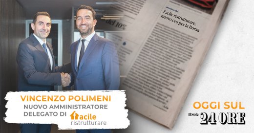 Vincenzo Polimeni nuovo AD di Facile ristrutturare