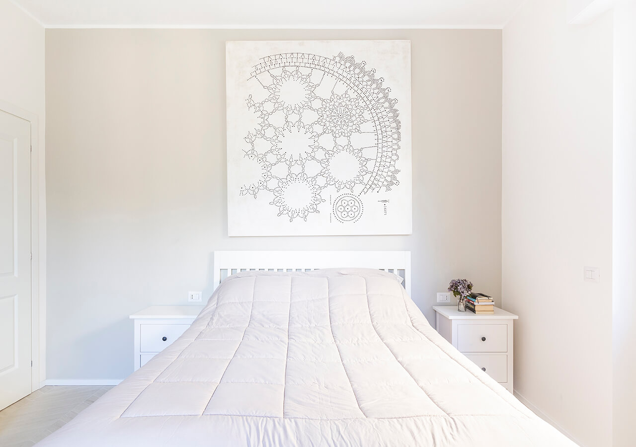 camera da letto stile nordico