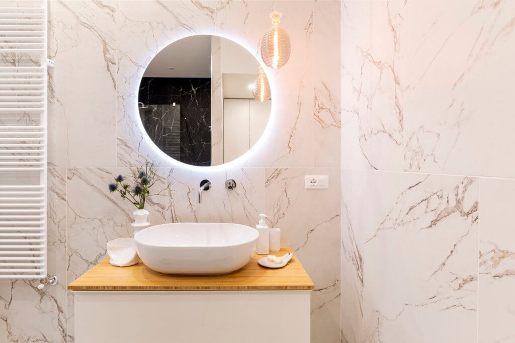 bagno effetto marmo
