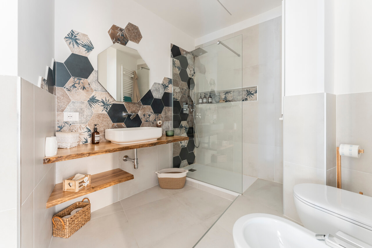bagno dal tocco jungle