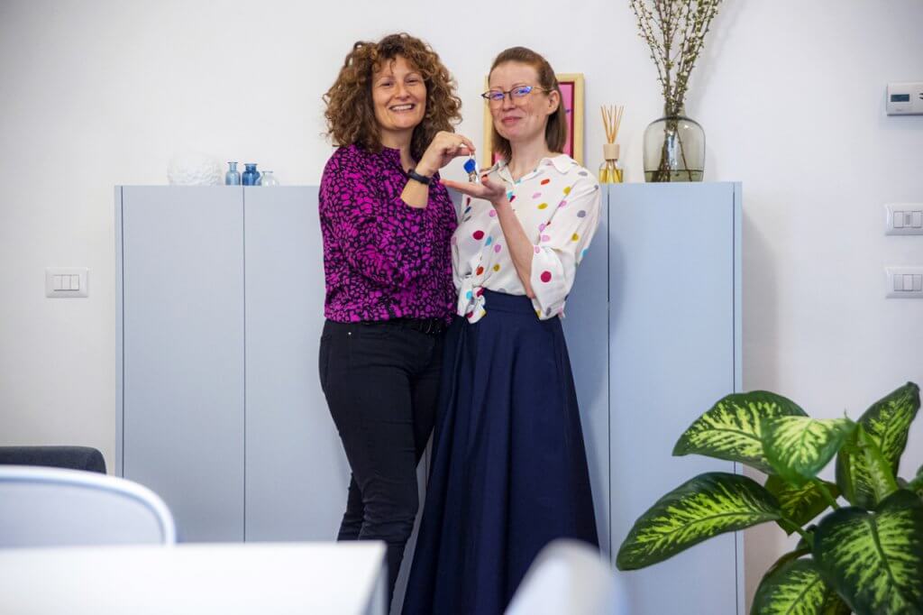 L'architetto del progetto e la cliente