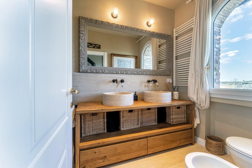 bagno in stile shabby chic