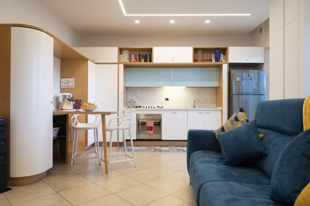 open space salotto-cucina