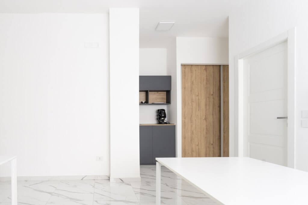 angolo cucina in ufficio