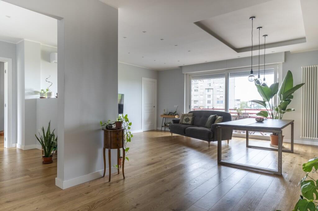 salone stile industrial e contemporaneo