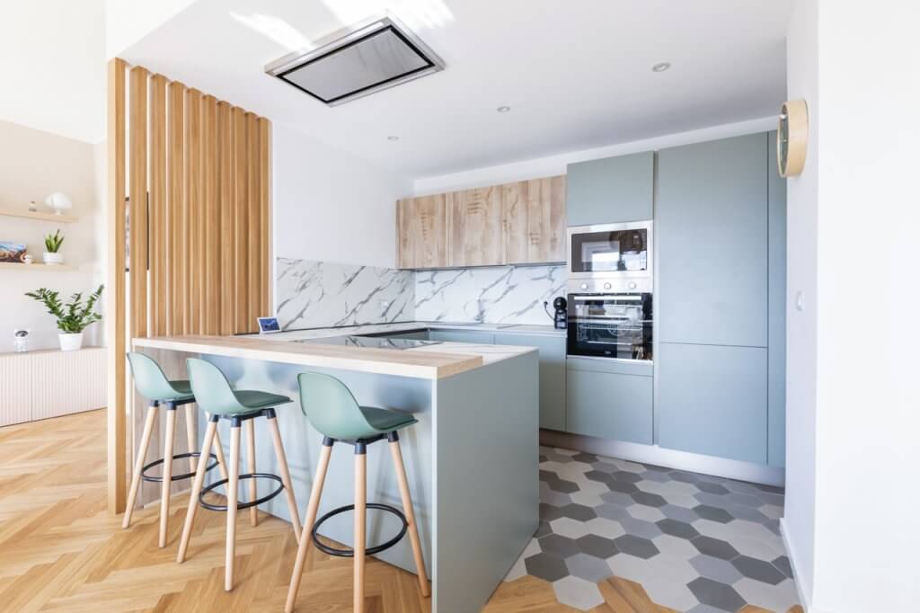 cucina con penisola