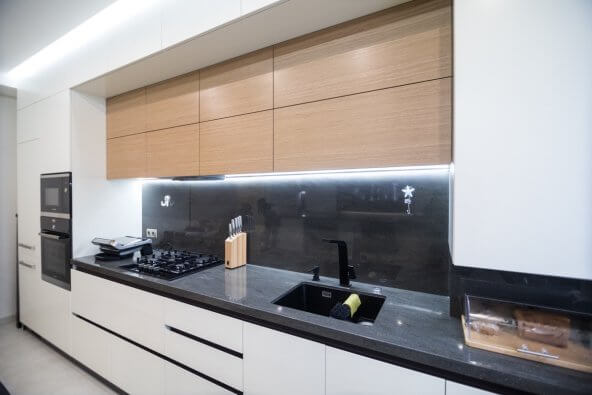 cucina in muratura moderna legno