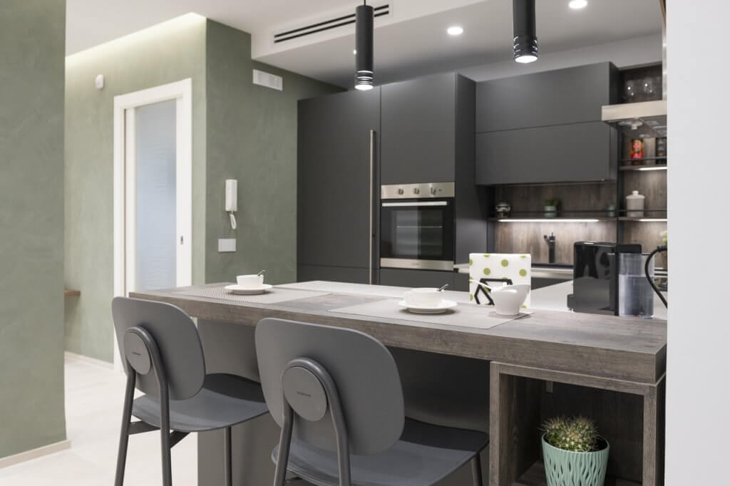cucina con penisola