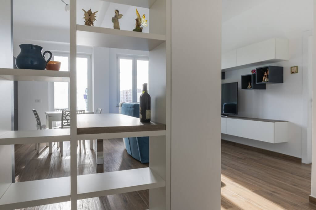 open space salotto-cucina