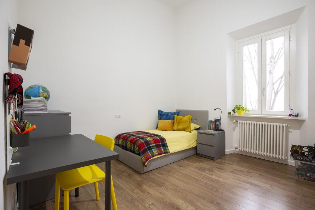 cameretta con laminato
