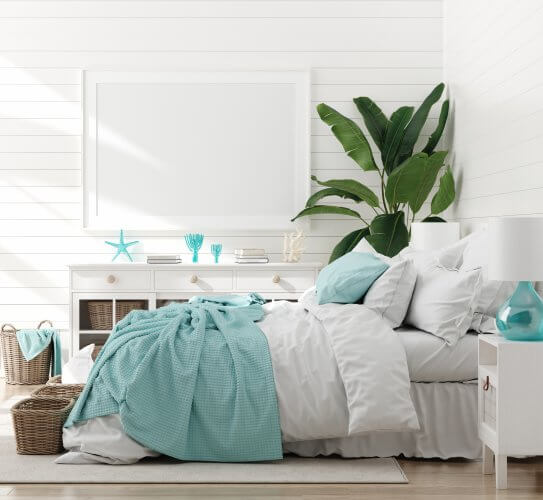 colore camera da letto in stile costiero